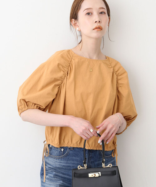 「SLOBE IENA」 半袖ブラウス - オレンジ レディース