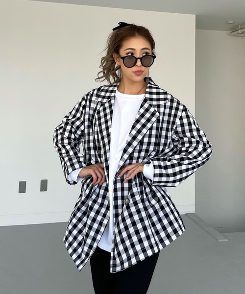 CHERI since1985 ブラウス シャツ ブロックチェックシャツ レディース
