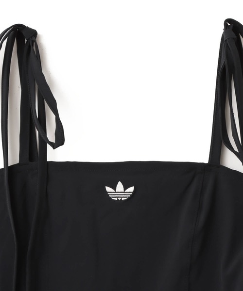adidas フリル プリーツドレス アディダス リボン プリーツ ミニ ドレス - ブラック
