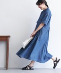 ワンピース 半袖 「レギュラー丈」私の夏デニム...の詳細画像5