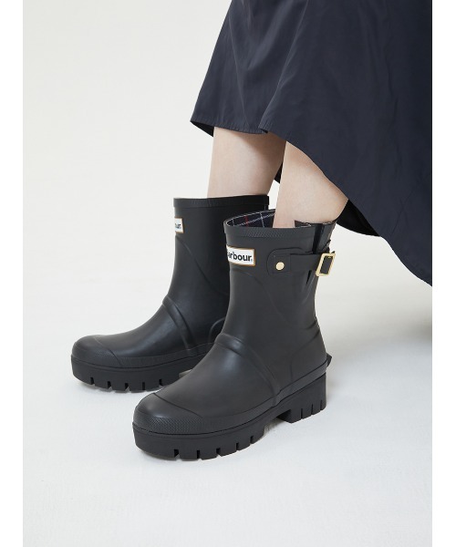 Barbour 長靴 レインブーツ Raelynn サイドストラップ