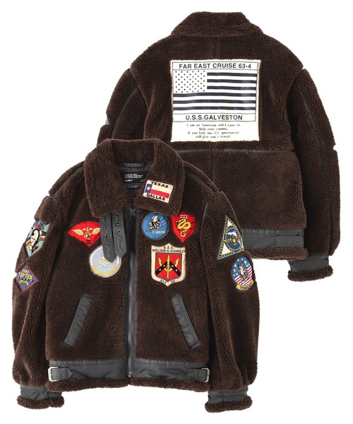 TOP GUN ブルゾン アウター RETRO BOA B-3 TOPGUN / レトロ ボア