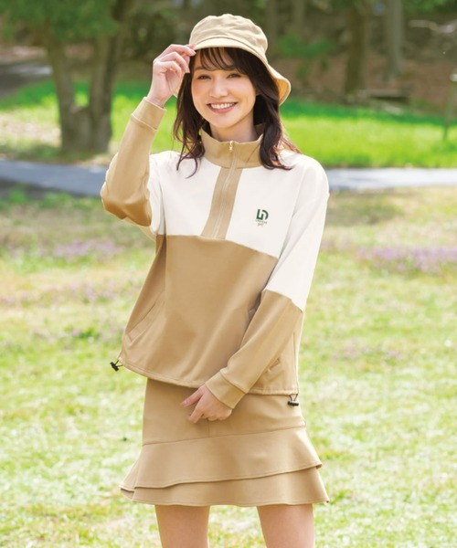 絵梨花　ゴルフウェア一式 UNDOVE tシャツ UNDOVEgolf「三枝こころコラボ」 配色切替ドロストプル