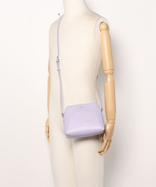 美品FURLA ショルダーバッグ パープル ✨極美品✨2way FURLA ショルダーバッグ ミアステラ レザー