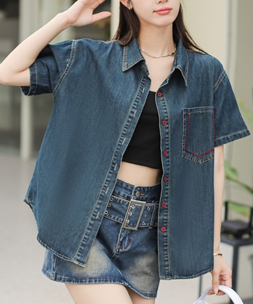 りん様　2枚セット JEANASIS（ジーナシス）の「アソートデニムBIGシャツジャケット