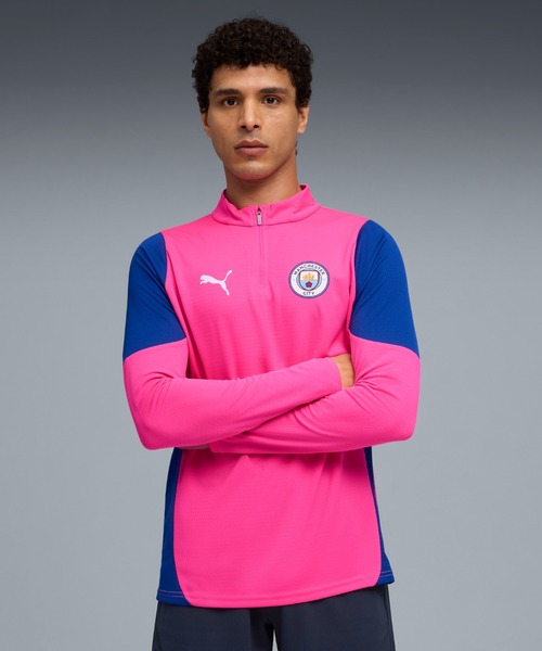新品タグ付きプーマ マンチェスターシティ 長袖Tシャツ S メンズ PUMA（プーマ） tシャツ メンズ マンチェスターシティ FC トレーニング