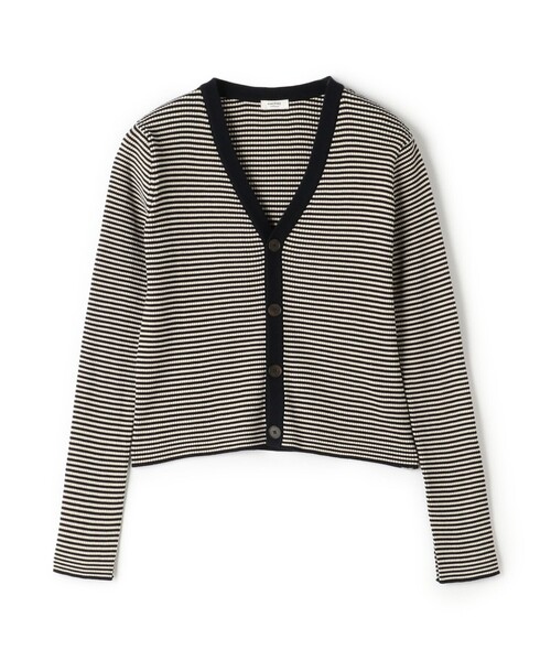 MACPHEE（マカフィー） カーディガン コットンリブ Vネック