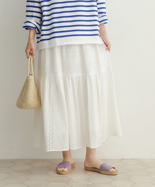 「URBAN RESEARCH DOORS」 フレアスカート MEDIUM ブラック レディース