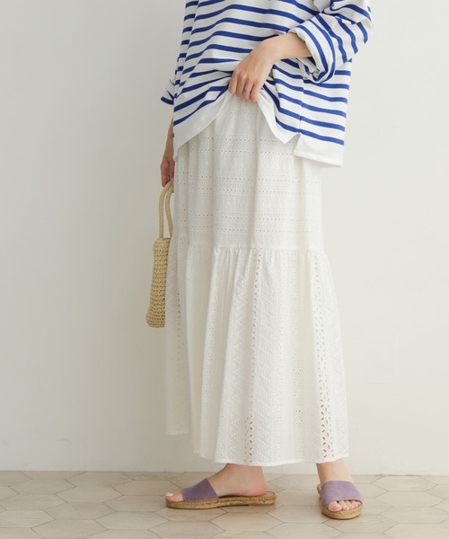 「URBAN RESEARCH DOORS」 フレアスカート MEDIUM ブラック レディース