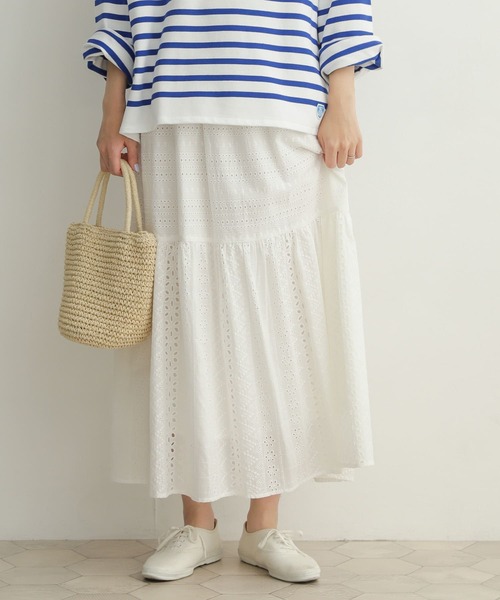 「URBAN RESEARCH DOORS」 フレアスカート MEDIUM ブラック レディース