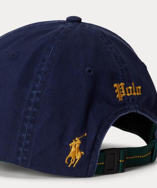 POLO RALPH LAUREN キャップ 帽子 ロングビル エンブロイダリー