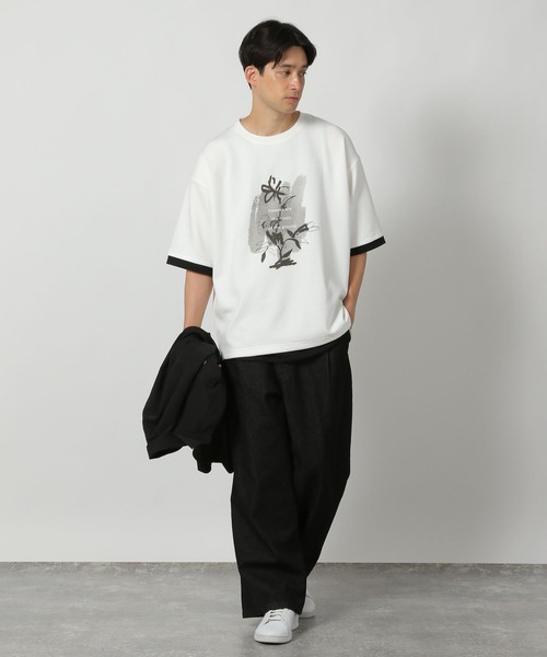 LAKOLE（ラコレ） tシャツ グラフィックレイヤードTEE / 586875 メンズ