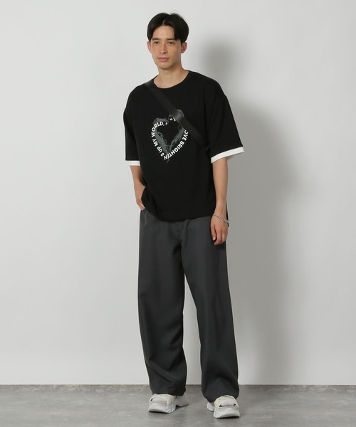 LAKOLE（ラコレ） tシャツ グラフィックレイヤードTEE / 586875 メンズ