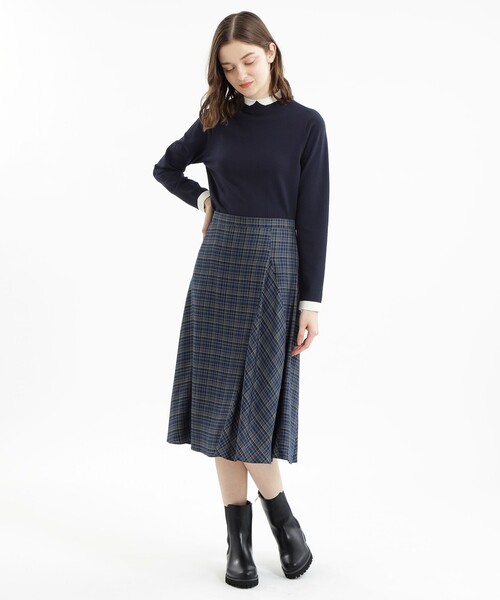 「MACKINTOSH PHILOSOPHY」 スカート 38 ネイビー レディース