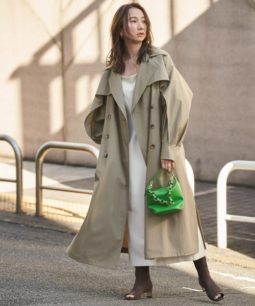 【新品タグ付き】フレイアイディー トレンチコート FRAY I.D（フレイ・アイディー） トレンチコート 0 ベージュ