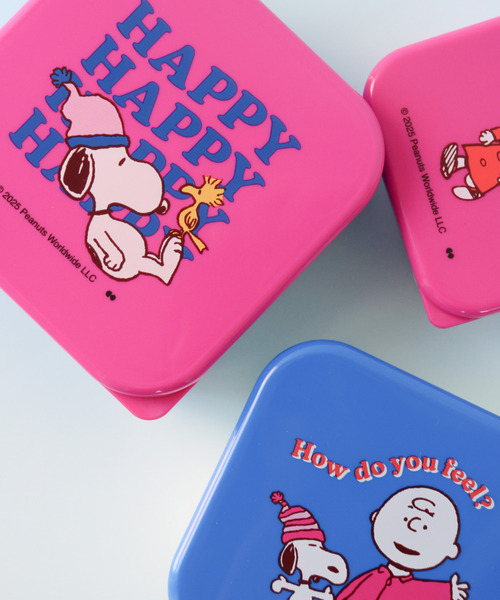 PEANUTS 弁当箱 「PEANUTS/ピーナッツ」 スヌーピー BEANIE シール 