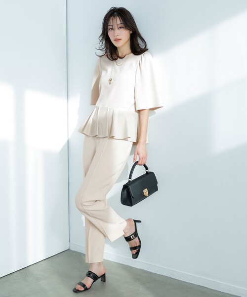 「ANY SIS」 7分袖ブラウス 2 オレンジ レディース_画像3