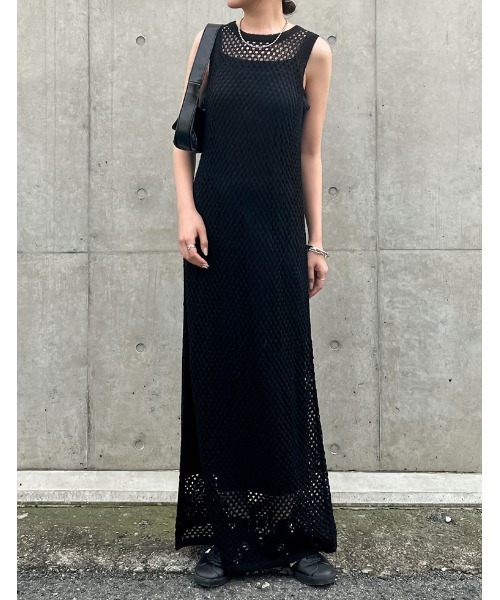 「Re:EDIT」 ノースリーブワンピース SHORT モカ レディース_画像5