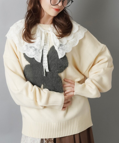 SPINNS（スピンズ） ニット セーター シャギークローバーニット/NEO森