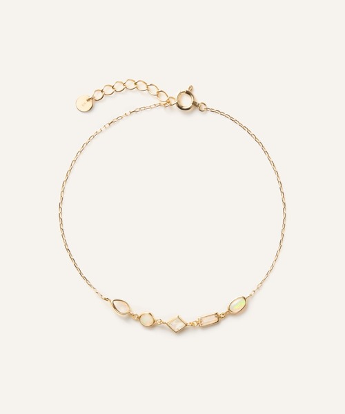 va vendome aoyama ブレスレット K10WG ジュエルモザイク ブルーカラー