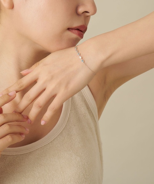 va vendome aoyama ブレスレット K10WG ジュエルモザイク ブルーカラー