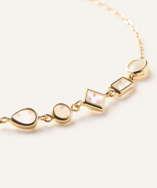 極美品K10トパーズブレスレット（L&Co）アガット va vendome好きに 極美品K10トパーズブレスレット（L&Co）アガット va vendome好きに