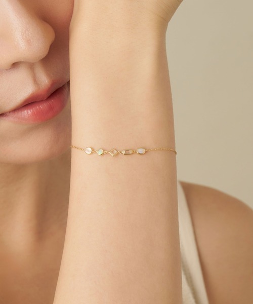 va vendome aoyama ブレスレット K10WG ジュエルモザイク ブルーカラー