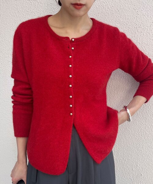 SHENERY ラクーンぺプラムカーディガン　ニット SHENERY（シーナリー） カーディガン ラクーンペプラムカーディガン