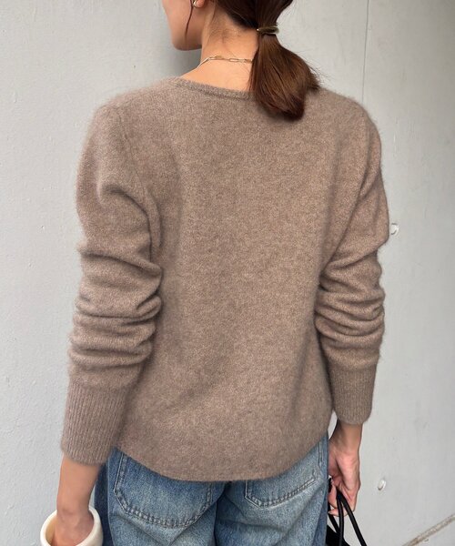 SHENERY ラクーンFUR加工カーディガン ラベンダー SHENERY ラクーンFUR加工カーディガン ラベンダー