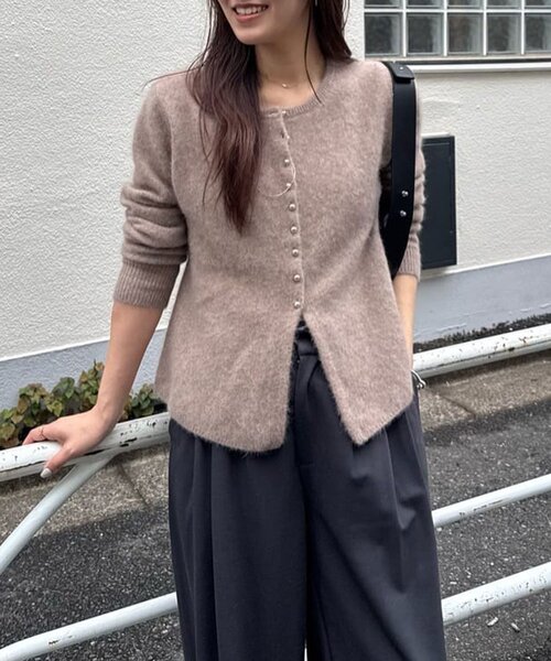 SHENERYラクーンペプラムカーディガン SHENERY（シーナリー） カーディガン ラクーンペプラムカーディガン