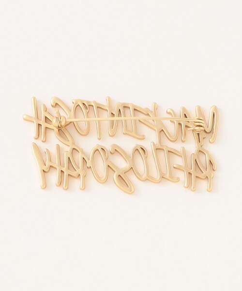 TN  ロゴブローチ MACKINTOSH PHILOSOPHY（マッキントッシュフィロソフィー） アレルギー