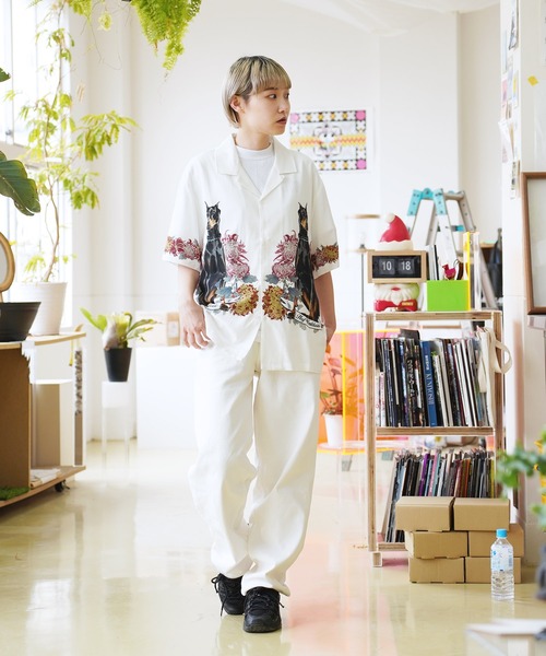 「HUF」 半袖シャツ LARGE グリーン メンズの画像