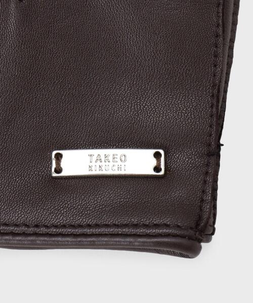 TAKEO KIKUCHI（タケオキクチ） 手袋 「スマホ対応」レザーグローブ