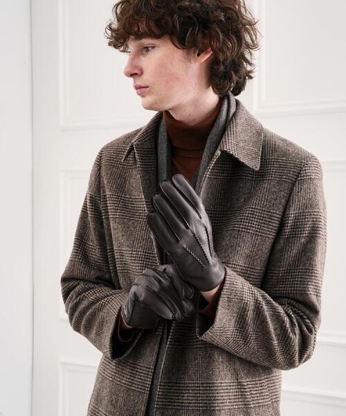 TAKEO KIKUCHI（タケオキクチ） 手袋 「スマホ対応」レザーグローブ