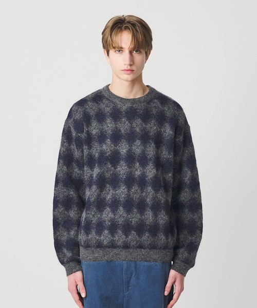 モヘヤクルーネックニット セール】モヘヤ クルーネック ニット（ニット/セーター）｜UNITED