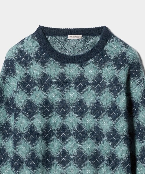 ビューティー＆ユース ユナイテッドアローズ（BEAUTY&YOUTH）/ロンバス モヘヤ クルーネック ニット BEAUTY＆YOUTH UNITED ARROWS セーター ニット ロンバス モヘヤ クルー