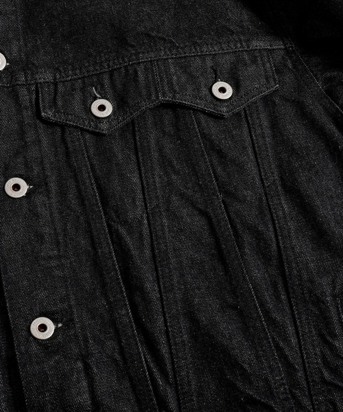 「FDMTL」 デニムジャケット 3 ブラック メンズ_画像5