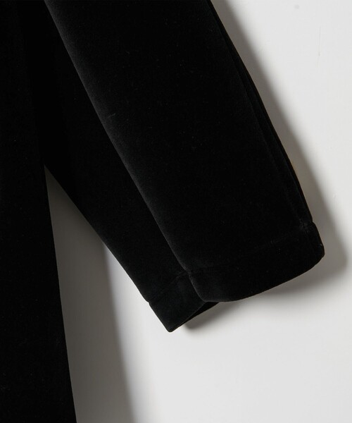 conte ピーコート pコート 「conte」ベルベット ボンディング Pコート