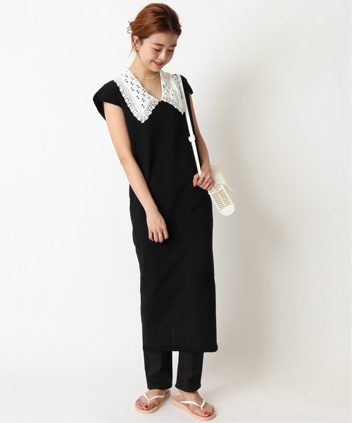 「U by SPICK&SPAN」 ニットワンピース FREE ブラック レディース_画像8