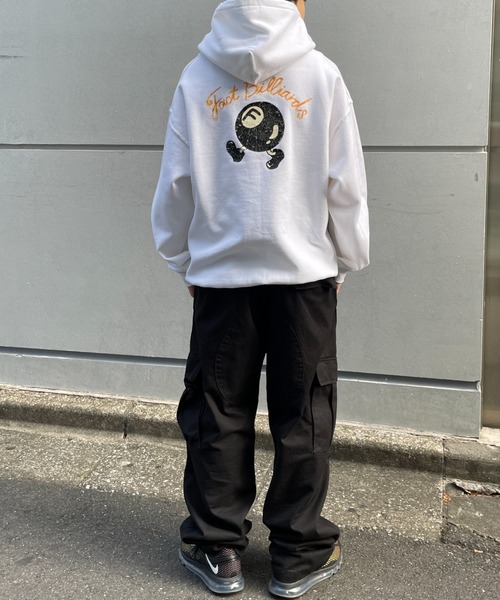 「WHO'S WHO gallery」 プルオーバーパーカー LARGE ブラック レディース_画像9