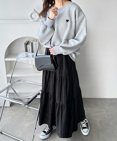 「GeeRA」 スウェットカットソー MEDIUM オートミール レディース_画像8