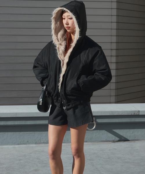 Chick ダウンコート ダウンジャケット Faux Fur Padded Jacket / 中綿