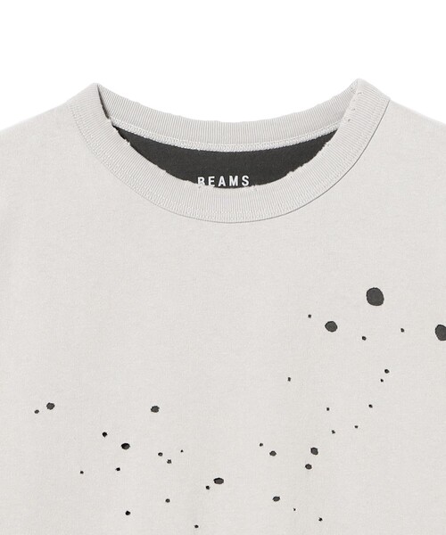 BEAMS（ビームス） tシャツ レイヤード ダメージ Tシャツ メンズ