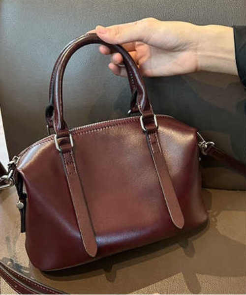 ボストンバッグ 「 NiiNa / ニーナ 」高品質レザー2WAYミニボストン