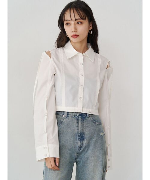 MURUA（ムルーア） ブラウス シャツ カシュクールマルチウェイシャツ