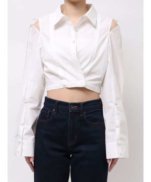 MURUA（ムルーア） ブラウス シャツ カシュクールマルチウェイシャツ