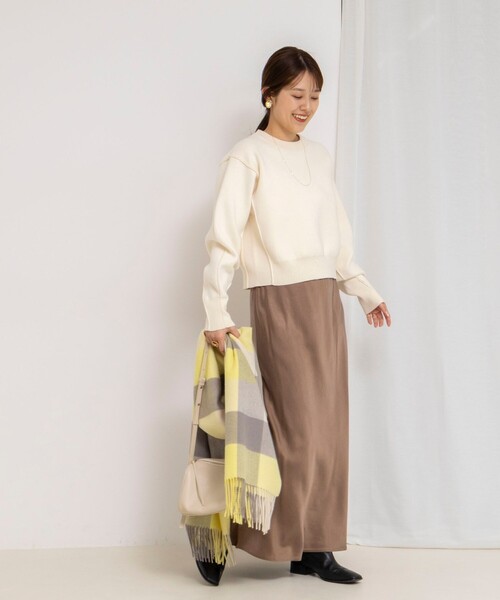 【NEW】セカンドノーリーズ（2nd NOLLEY’S）/ウォッシャブルフィブリルサテンバイヤススカート NOLLEY'S（ノーリーズ） スカート ウォッシャブルフィブリルサテン