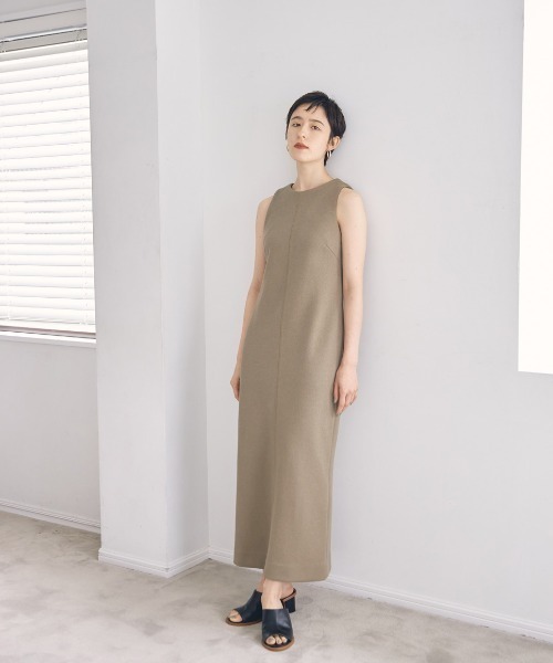 「TODAYFUL」 ノースリーブワンピース 36inch モスグリーン レディース