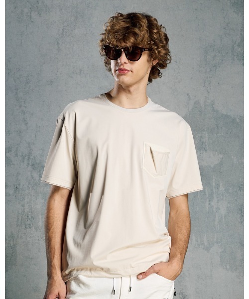 wjk tシャツ drawstring leather pocket S/S メンズ : ZOZOTOWN Yahoo