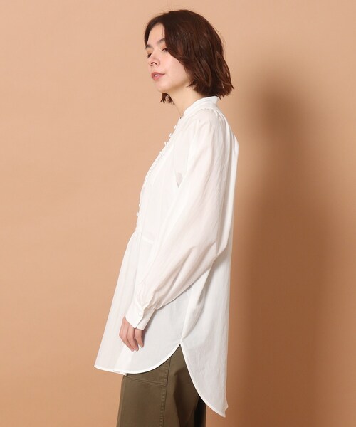 「DRESSTERIOR」 長袖ブラウス 36 グレー レディース_画像7